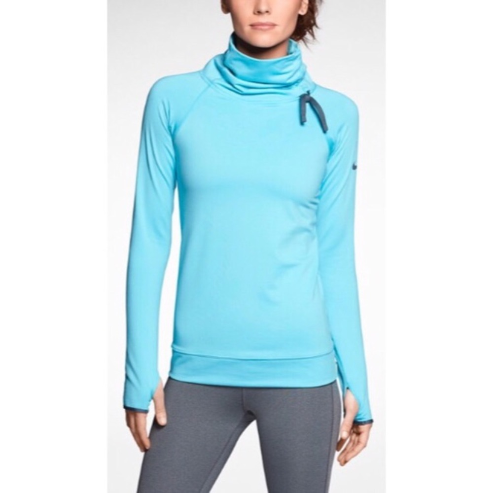 Nike Pro pull over Cowell neck with side tie